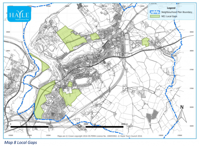 Map 3 Built-up Area Boundaries | Hayle Neighbourhood Plan
